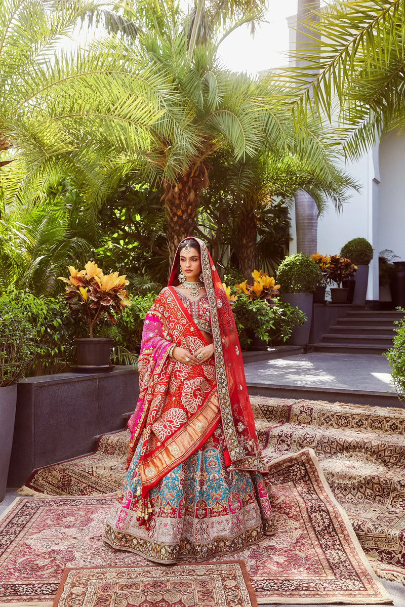 Royal Heritage Multihue Bridal Lehenga