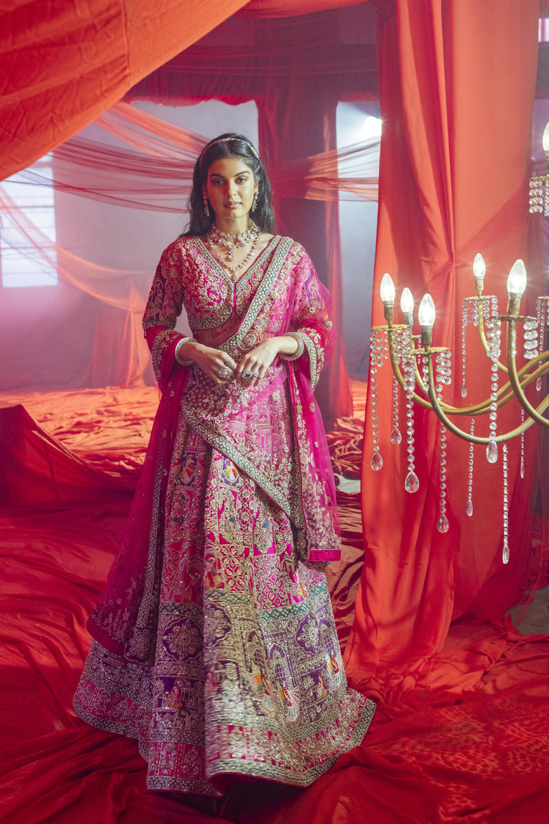 Royal Phulkari Lehenga