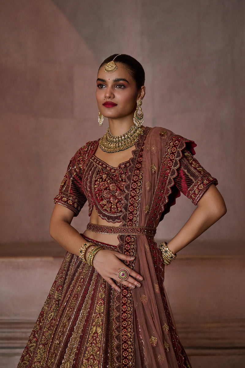 Gilded Rose Heritage Lehenga Set