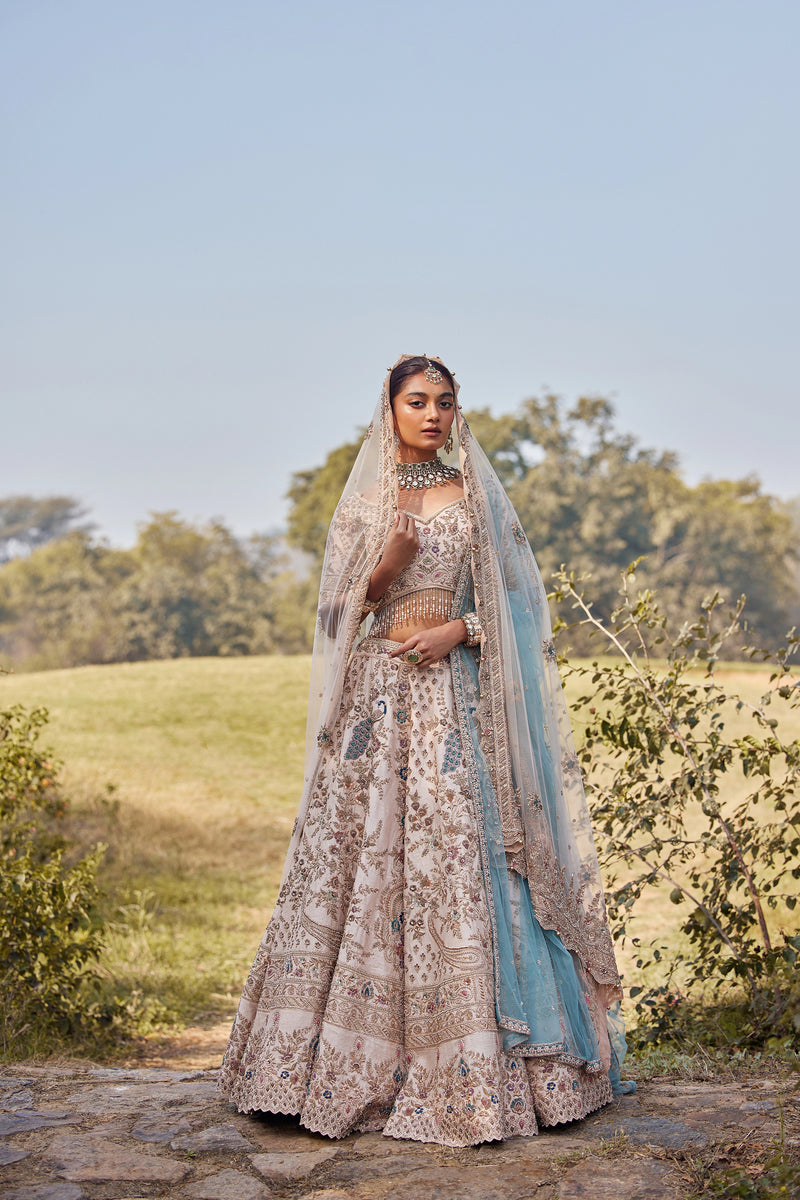 Moonlit Azure Lehenga
