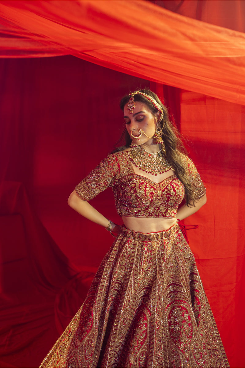 Rajwada Rouge Lehenga