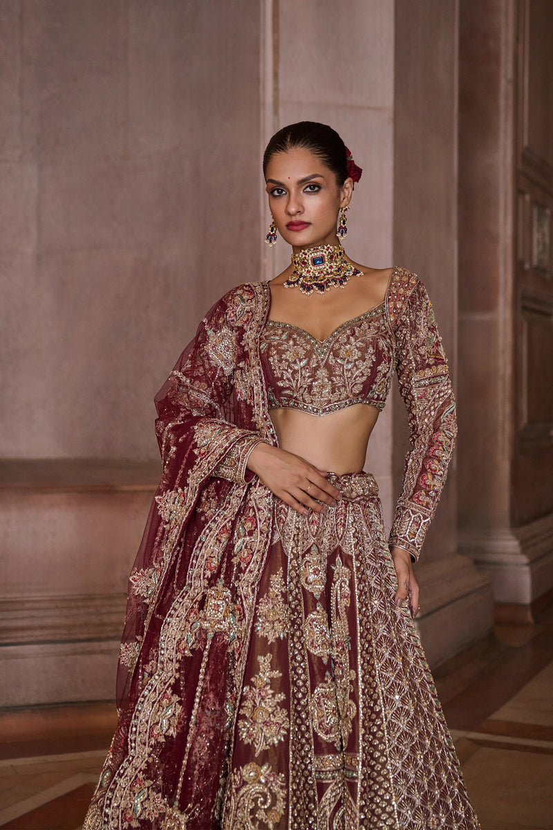 Regal Maroon Lehenga