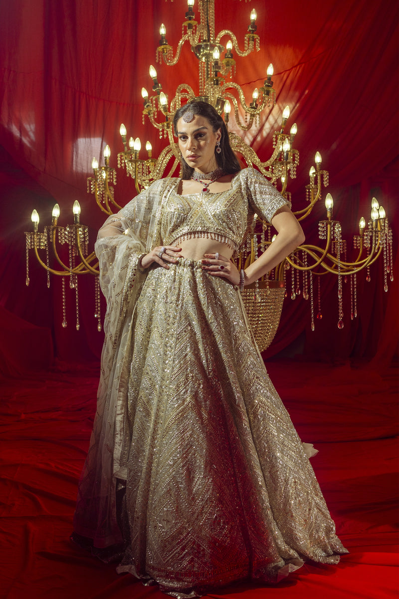 Zarqa Zariya Lehenga