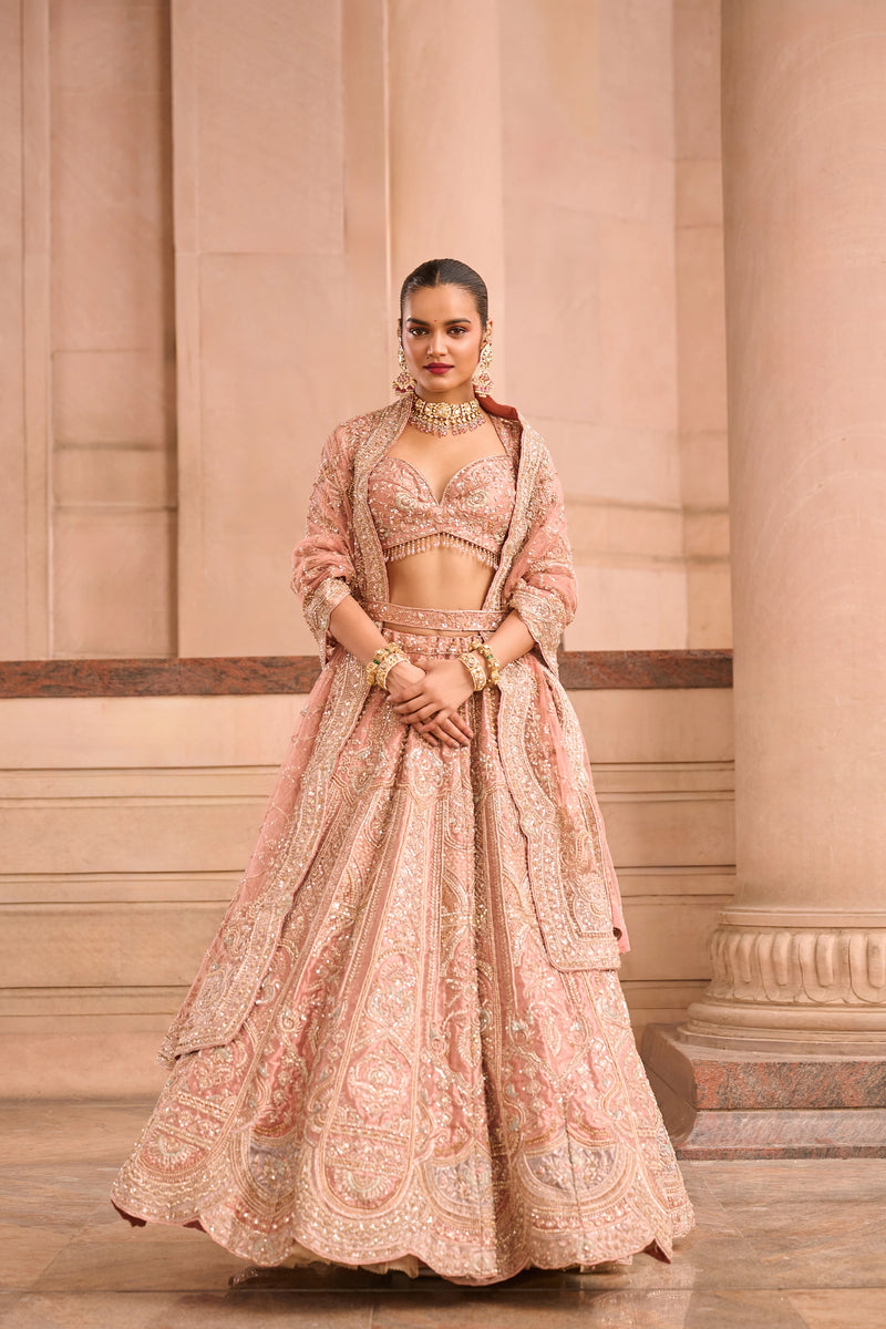 Rose Gold Reverie Lehenga