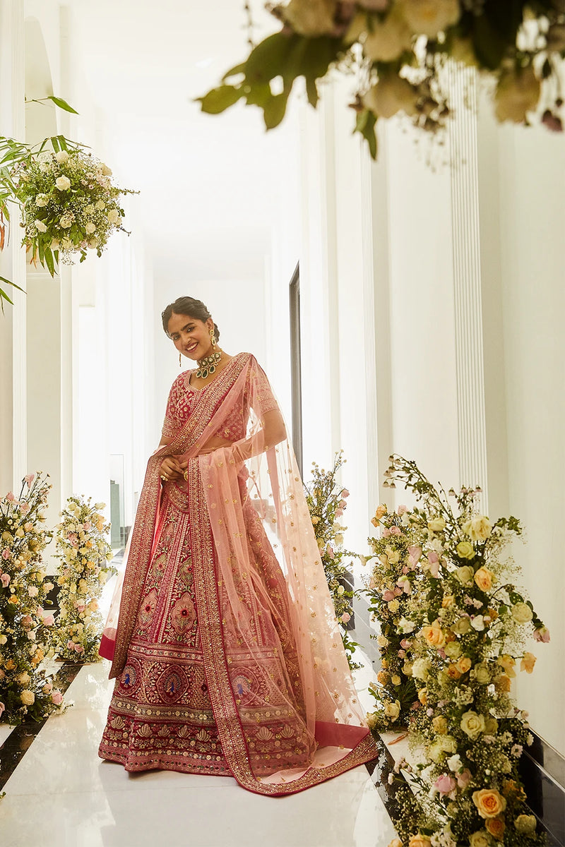 Blush Ruby Heritage Lehenga