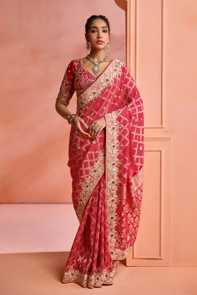 Gulrukh Handwoven Elegance Saree