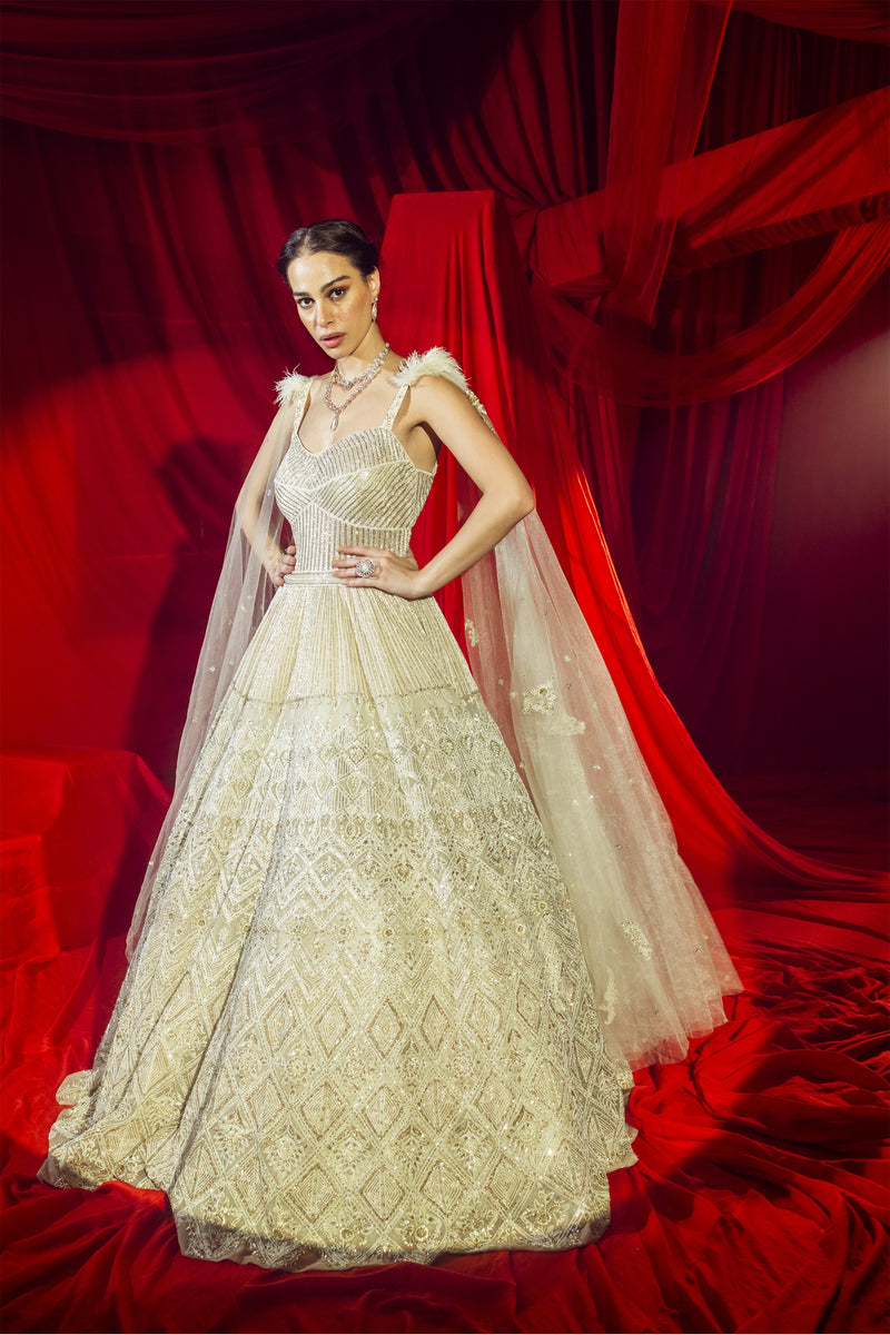 Celestia Ivory Couture Gown