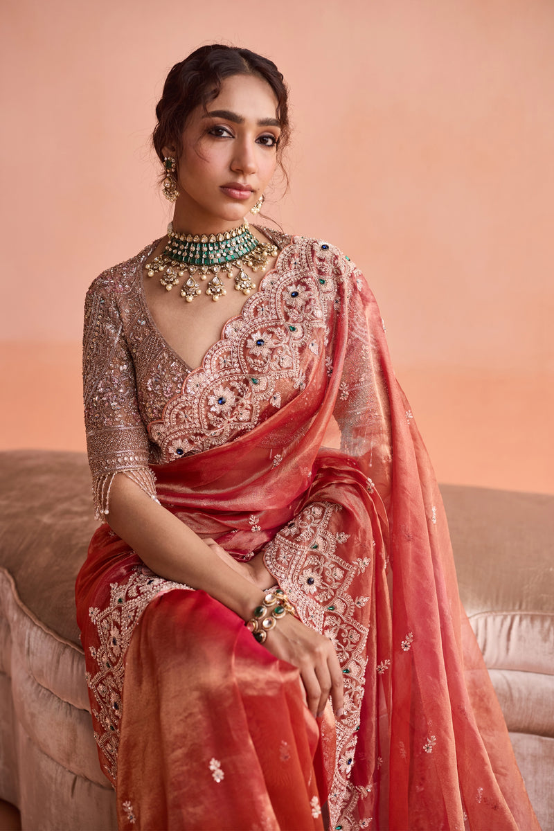 Scarlet Grace Handcrafted Saree